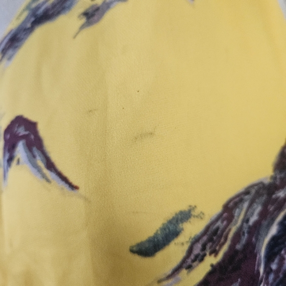 Guess Maxi Dress Yellow Purple Floral – Halter Backless Summer Dress – Size Smal - Picture 15 of 16